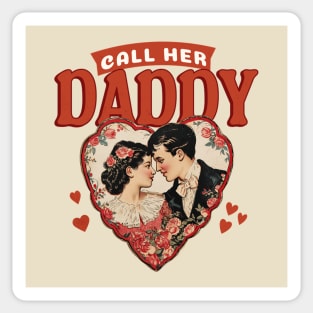 Call Her Daddy Podcast Vintage Lovers Heart Design Sticker